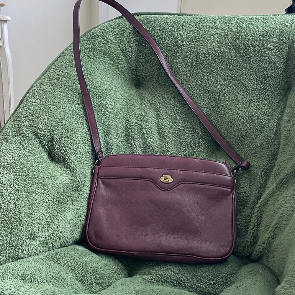 Etienne Aigner Deep Purple Crossbody Bag